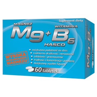 Mg Magnez + Witamina B6 Suplement diety 60 tabletek
