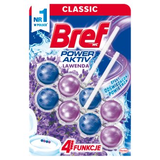 Bref WC Power Aktiv Lavender Zawieszka do muszli WC 2 x 50 g