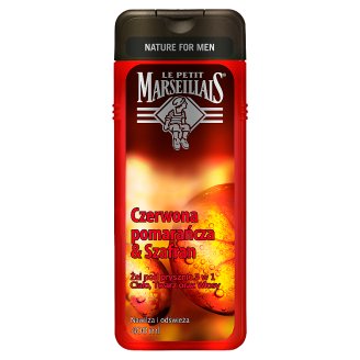 Le Petit Marseillais Żel pod prysznic 3 w 1 czerwona pomarańcza & szafran 400 ml