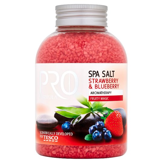 Tesco Pro Formula Sól do kąpieli Truskawka i Jagoda 600 g