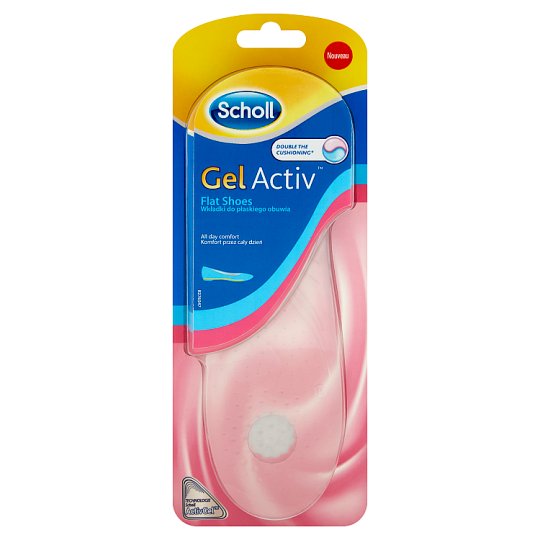 Scholl GelActiv Wkładki do płaskiego obuwia rozmiar 35-40,5