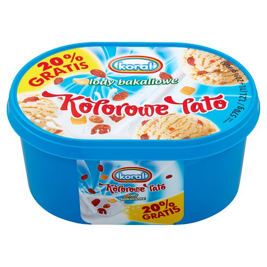 Koral Kolorowe Lato Lody bakaliowe 1,2 l