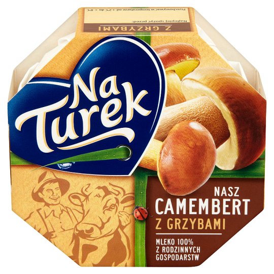 NaTurek Nasz Camembert z grzybami Ser 120 g