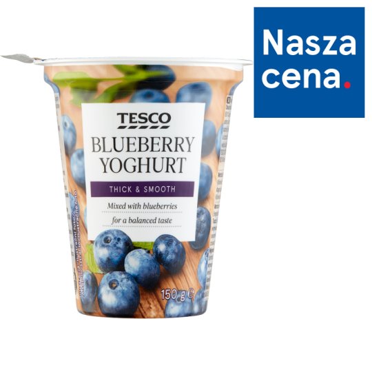 Tesco Jogurt jagodowy 150 g