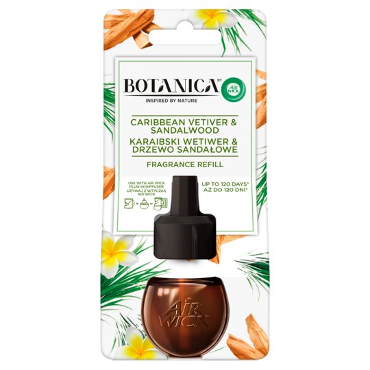 Botanica by Air Wick Caribbean Vetiver & Sandalwood Fragrance Refill 19 ml