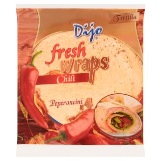 Dijo Tortilla placki pszenne chili 250 g (4 sztuki)