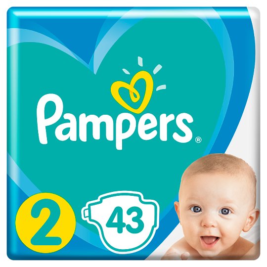 Pampers Rozmiar 2, 43 pieluszki, 4-8 kg