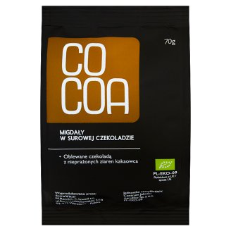 Cocoa Migdały w surowej czekoladzie 70 g