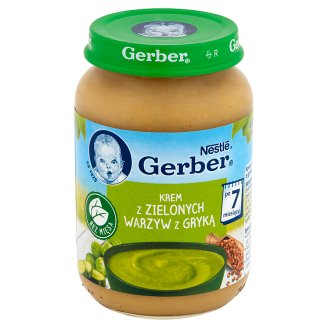 Gerber Krem z zielonych warzyw z gryką po 7 miesiącu 190 g