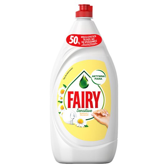 Fairy Sensitive Rumianek z witaminą E Płyn do mycia naczyń 1,35 l