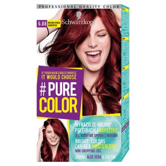 Schwarzkopf #Pure Color Farba do włosów 6.88 malinowa czerwień
