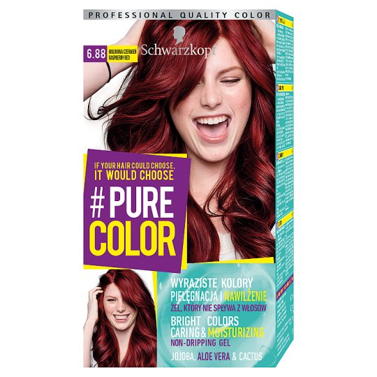Schwarzkopf #Pure Color Farba do włosów 6.88 malinowa czerwień
