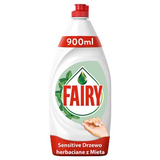 Fairy Sensitive Teatree & Mint Płyn do mycia naczyń 900 ml