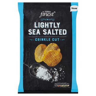 Tesco Finest Chipsy ziemniaczane z solą morską 150 g