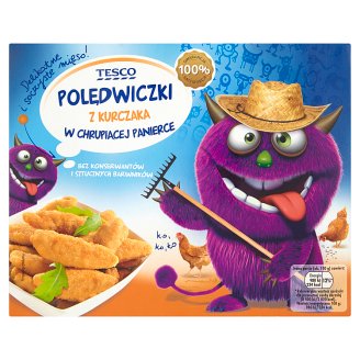 Tesco Polędwiczki z kurczaka w chrupiącej panierce 300 g