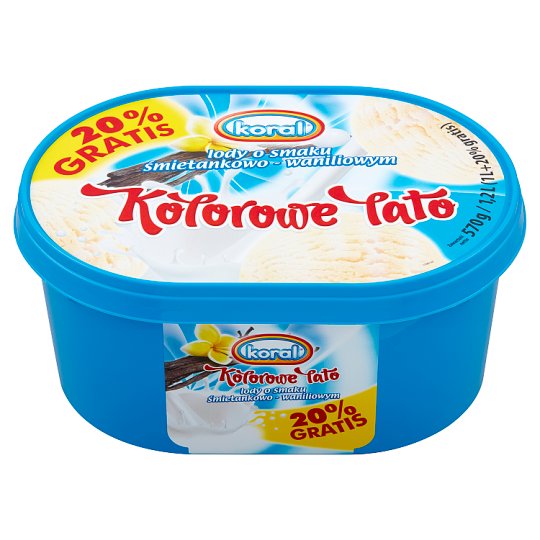 Koral Kolorowe Lato Cream-Vanilla Ice Cream 1.2 L