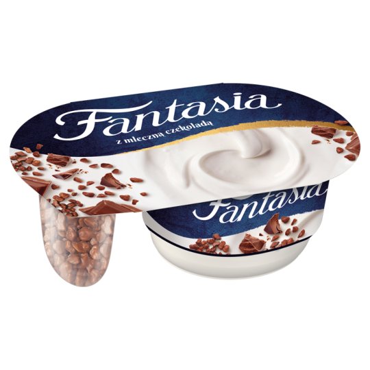 Danone Fantasia Jogurt kremowy z czekoladą mleczną 110 g