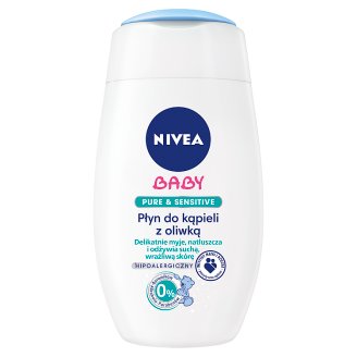 NIVEA Baby Pure & Sensitive Płyn do kąpieli z oliwką hipoalergiczny 200 ml