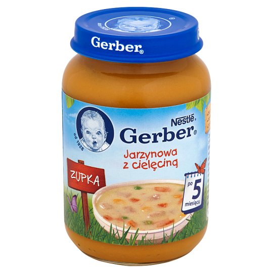 Gerber Zupka Jarzynowa z cielęciną po 5 miesiącu 190 g