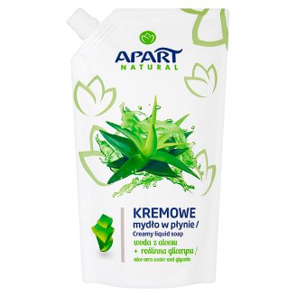 Apart Natural Kremowe mydło w płynie woda z aloesu + roślinna gliceryna 400 ml