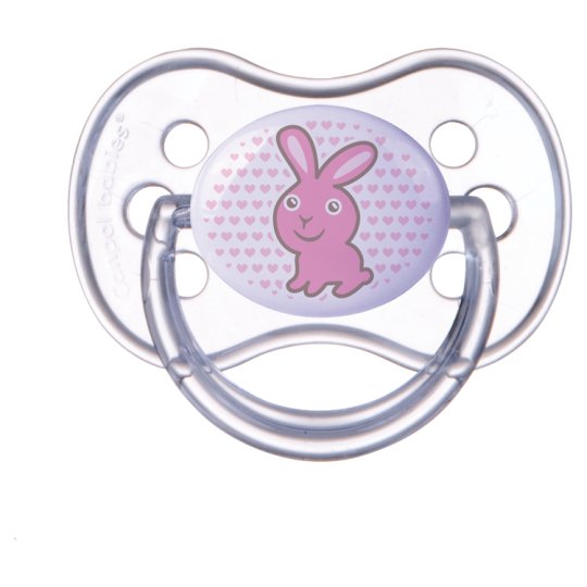 Canpol Babies Transparent Smoczek gryzak silikonowy anatomiczny powyżej 18 miesięcy