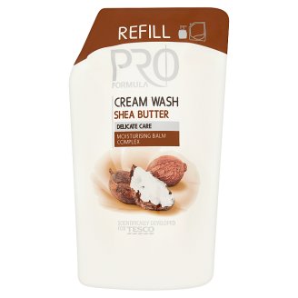Tesco Pro Formula Shea Butter Kremowe mydło w płynie opakowanie uzupełniające 500 ml