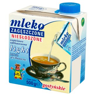 SM Gostyń Mleko gostyńskie zagęszczone niesłodzone light 4% 500 g