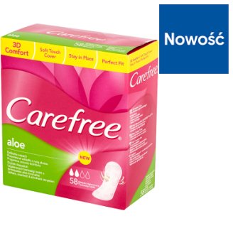 Carefree Aloe Wkładki higieniczne 58 sztuk