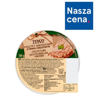 Tesco Pasztet wieprzowy o smaku wędzonym 100 g