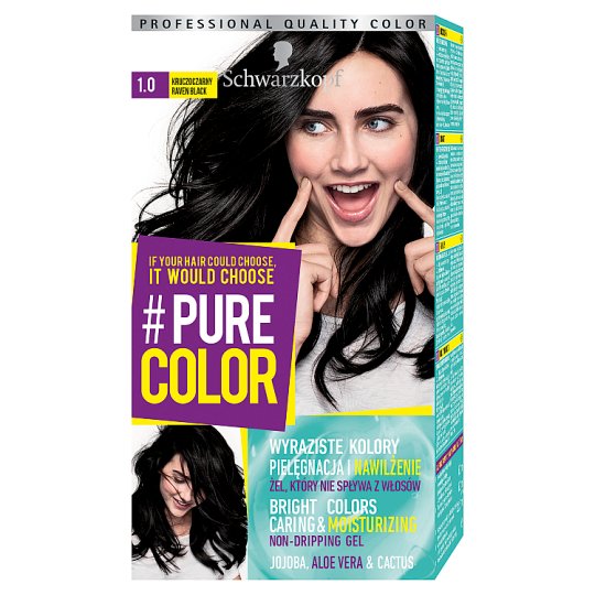 Schwarzkopf #Pure Color Farba do włosów 1.0 kruczoczarny