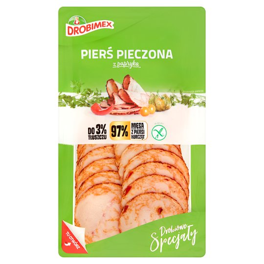 Drobimex Pierś pieczona z papryką 100 g