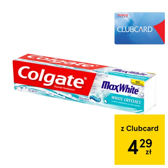 Colgate Max White Kryształowa mięta-żel Pasta z fluorem 125 ml