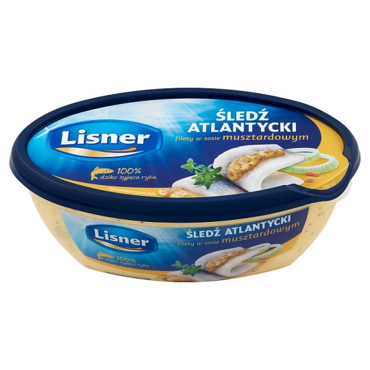 Lisner Filety śledziowe w sosie musztardowym 280 g