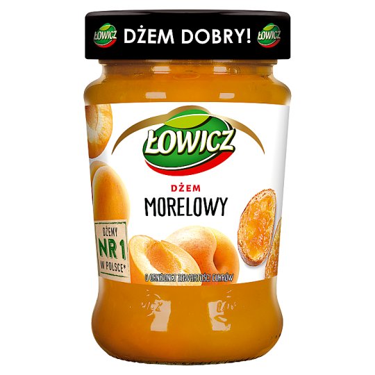 Łowicz Dżem morelowy niskosłodzony 280 g