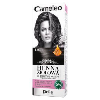 Delia Cosmetics Cameleo Henna ziołowa do koloryzacji włosów 1.0 czarny 75 g