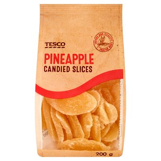 Tesco Ananas kandyzowany plastry 200 g