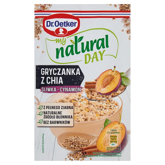 Dr. Oetker my natural day Gryczanka z chia śliwka-cynamon 51 g