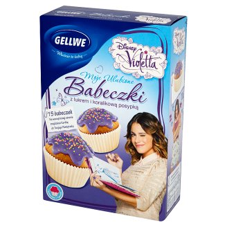 Gellwe Disney Violetta Babeczki z lukrem i koralikową posypką 257 g