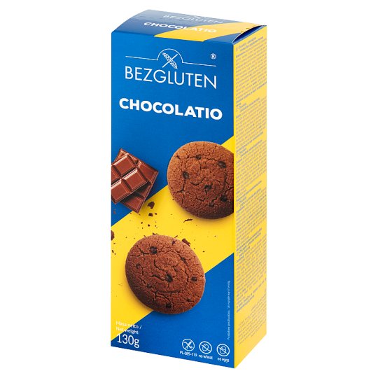 Bezgluten Chocolatio Ciastka czekoladowe 130 g
