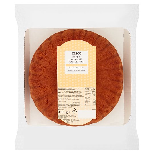 Tesco Babka o smaku waniliowym 400 g