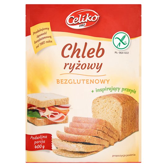 Celiko Chleb ryżowy bezglutenowy 400 g