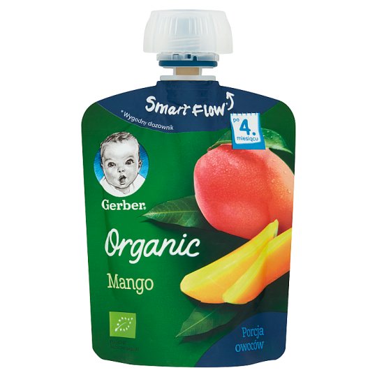 Gerber Organic Deserek Mango po 4. miesiącu 90 g