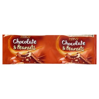 Tesco Lody o smaku waniliowo-czekoladowym z polewą kakaową i kawałkami orzeszków ziemnych 65 g