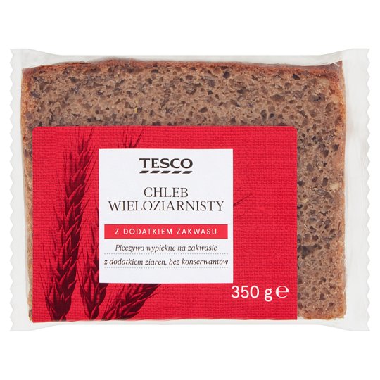Tesco Chleb wieloziarnisty 350 g