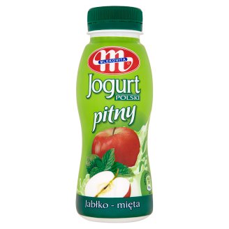 Mlekovita Jogurt Polski pitny jabłko-mięta 250 g