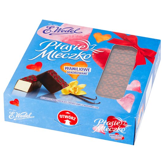 E. Wedel Ptasie Mleczko waniliowe dekorowane 380 g