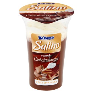 Bakoma Satino Deser o smaku czekoladowym z bitą śmietanką 170 g