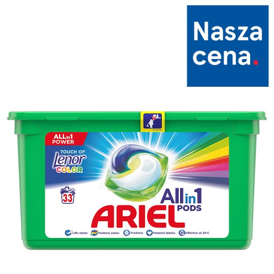 Ariel Allin1 Pods Touch of Lenor Fresh Color Kapsułki do prania, 33 prań