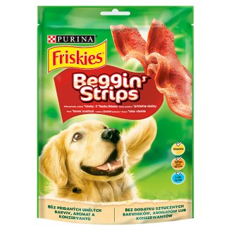 Friskies Beggin' Strips o smaku bekonu Uzupełniająca karma dla dorosłych psów 120 g (7 sztuk)