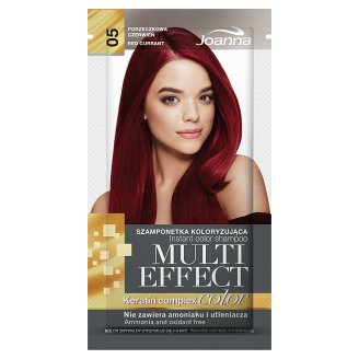 Joanna Multi Effect color Szamponetka koloryzująca Porzeczkowa czerwień 05 35 g